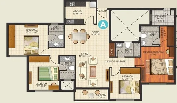 Featured Image of Prestige Ivy Green 4 BHK Floor Plan